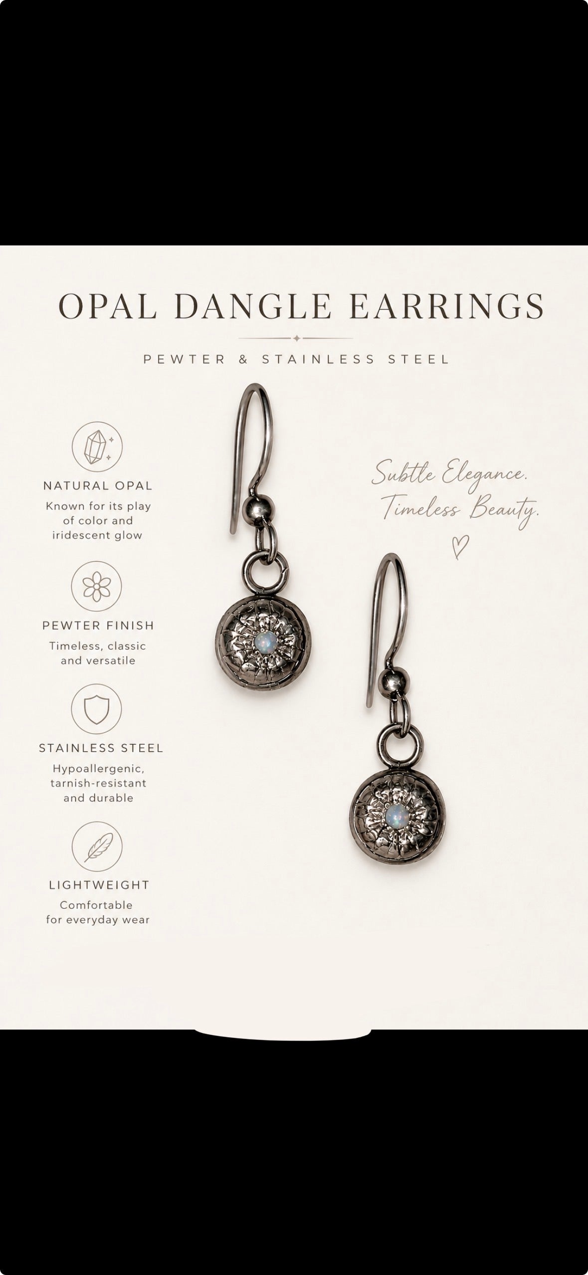 Opal Dangle Earrings