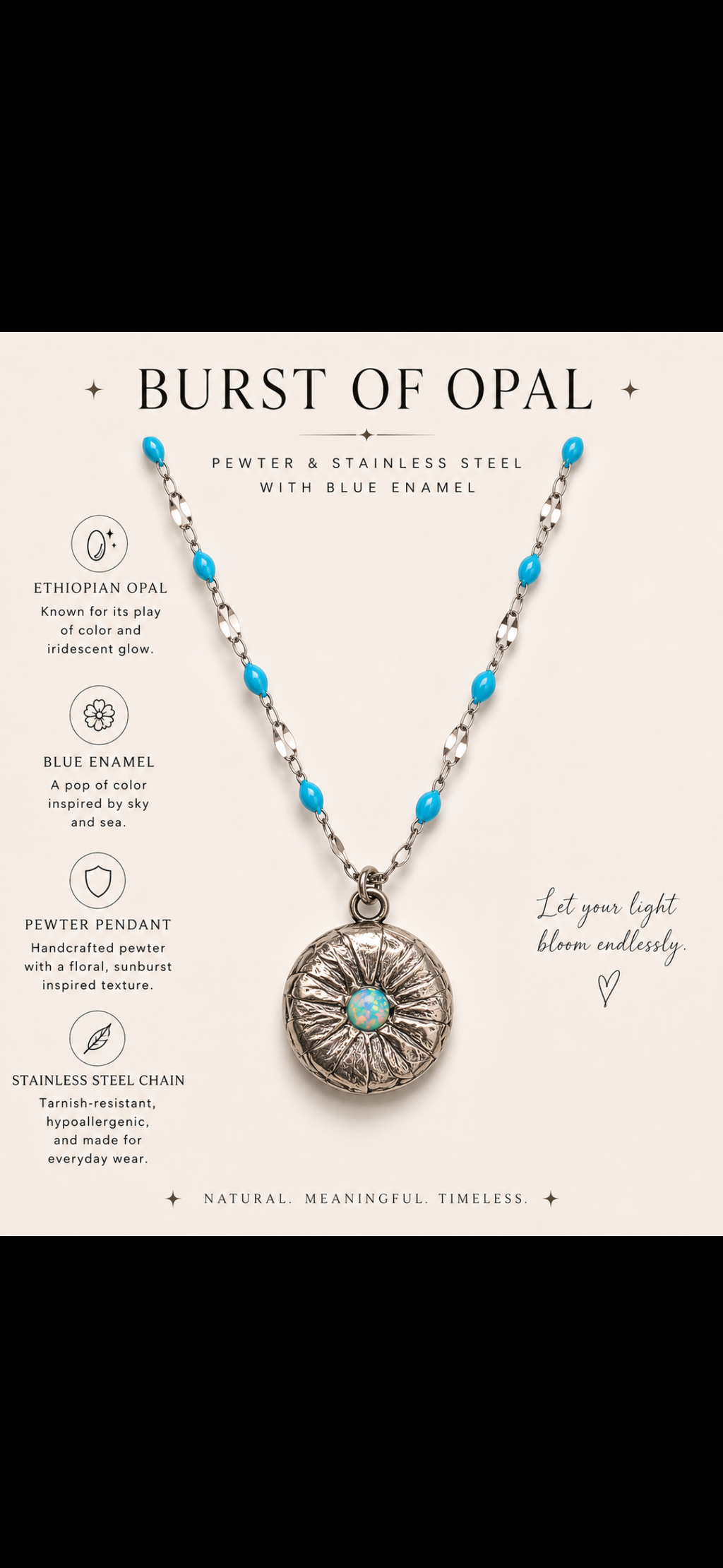 “Opal Bloom” Necklace