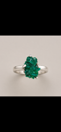 Raw Natural Dioptase Ring
